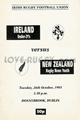 Ireland U21 New Zealand U21 1993 memorabilia